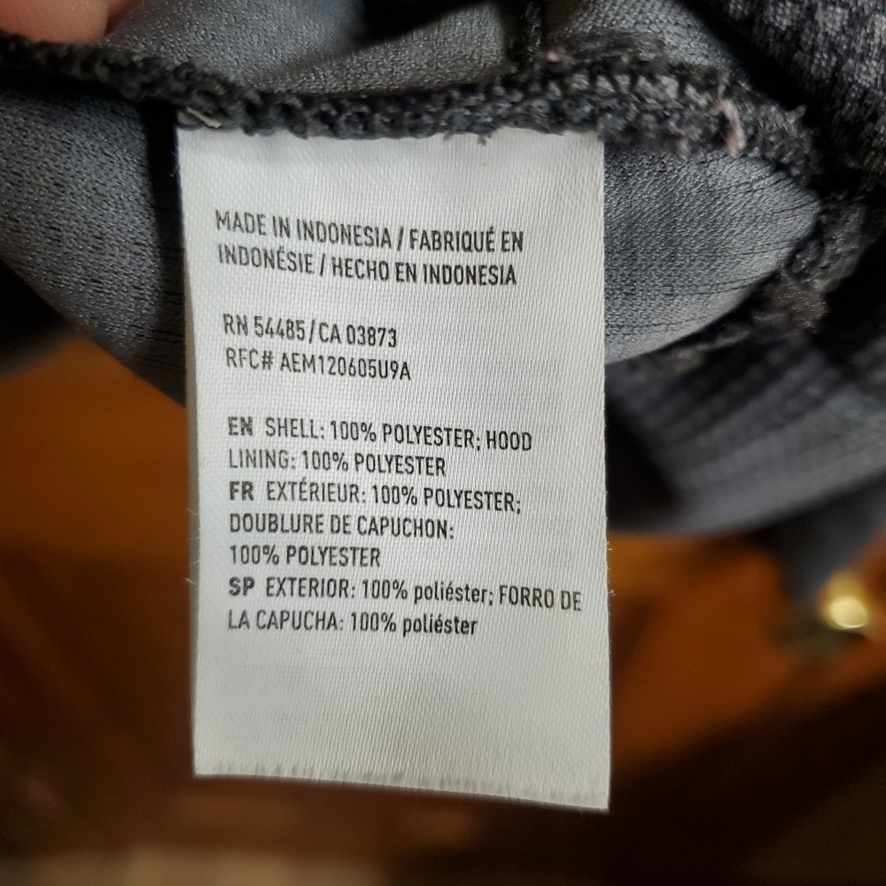 American Eagle Med Hoodie Mens Gray Flex Logo Graphic Pullover Sweatshirt Active - Picture 10 of 10